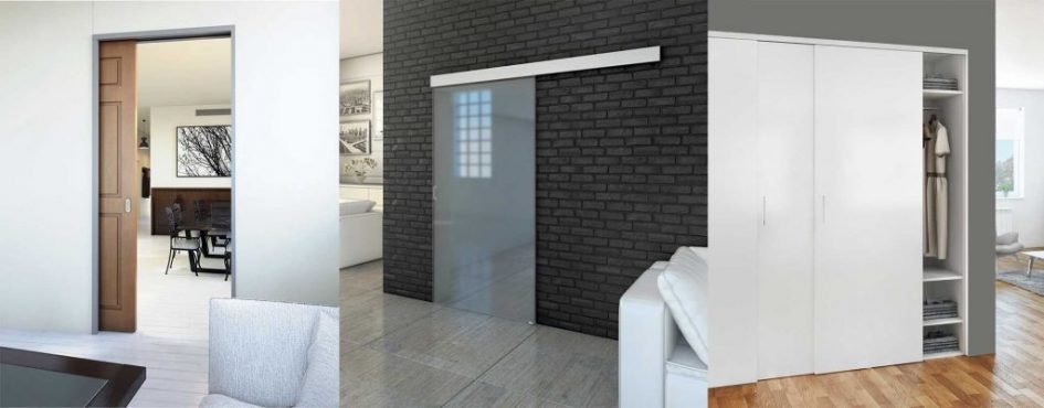 Different sliding doors applications