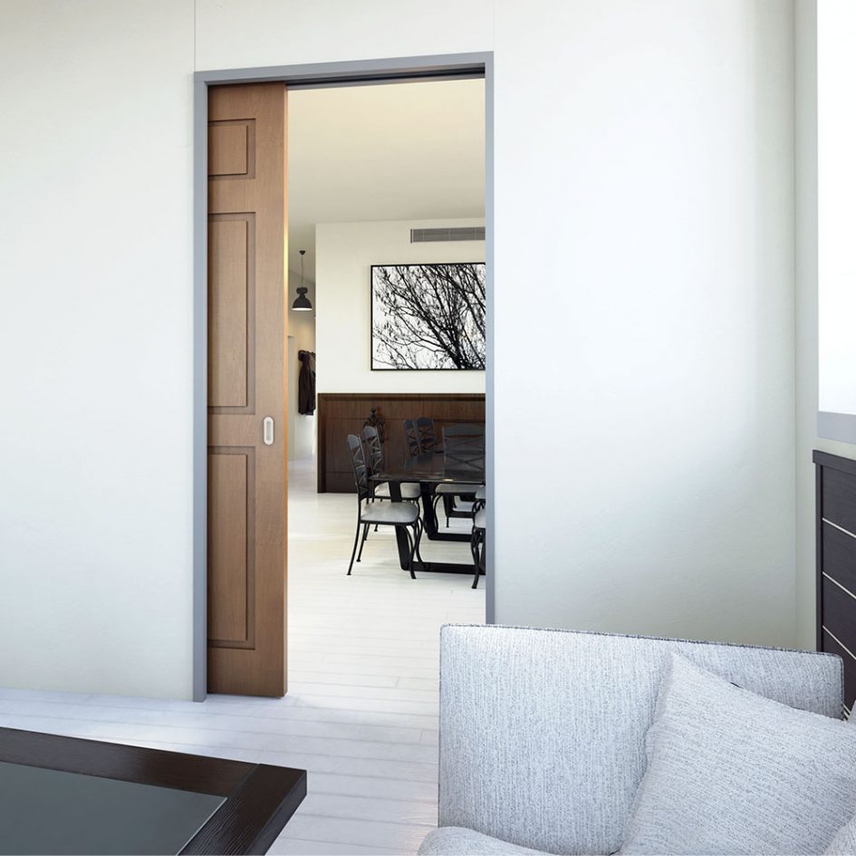 Sliding pocket door